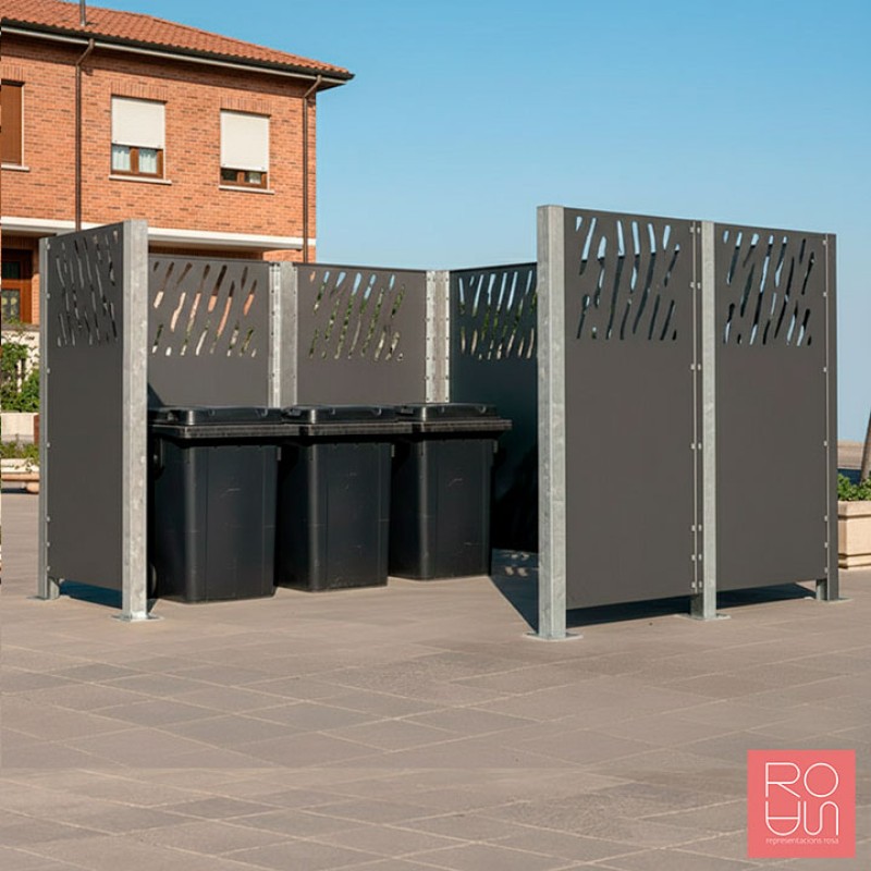 Guardacontenidors d'Acer Modular Venècia
